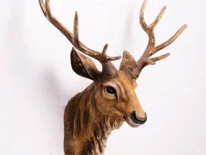 Faux Deer Head Wall Decor