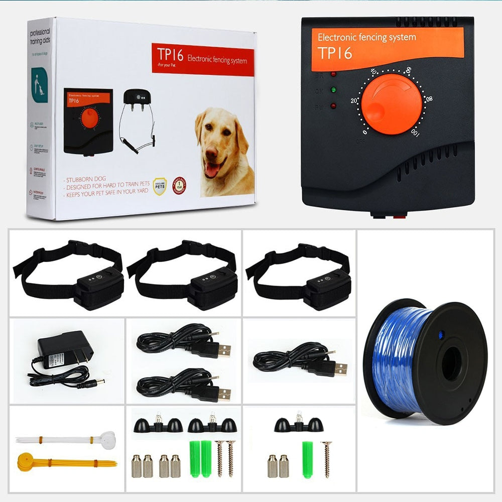 TP16 Electric Dog Fence 5625m² with Waterproof Rechargeable Shock Collar - Image 4