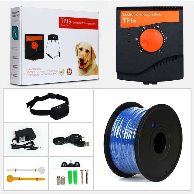 TP16 Electric Dog Fence 5625m² with Waterproof Rechargeable Shock Collar - Image 2
