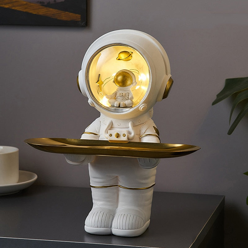 Astronaut Resin Key Tray – Spaceman Storage Sculpture for Home Decor