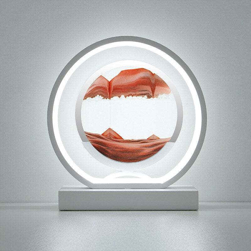 LED Table Lamp Glass Bedside Remote Control Art - Image 18