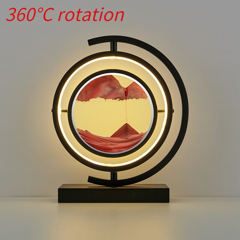 LED Table Lamp Glass Bedside Remote Control Art - Image 22