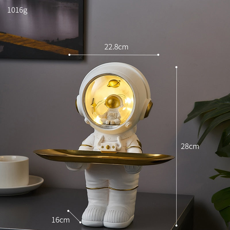 Astronaut Resin Key Tray – Spaceman Storage Sculpture for Home Decor - Image 3