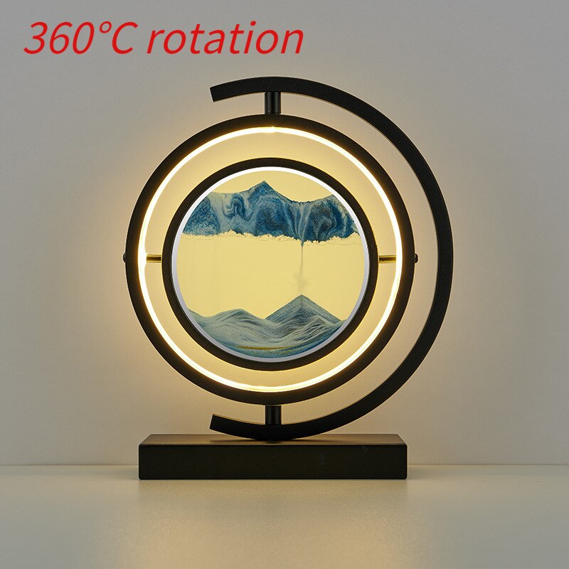 LED Table Lamp Glass Bedside Remote Control Art - Image 13