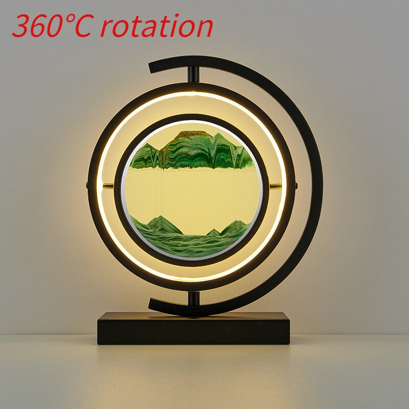 LED Table Lamp Glass Bedside Remote Control Art - Image 20