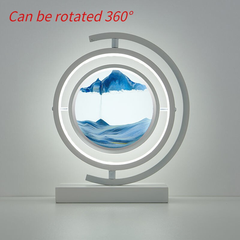 LED Table Lamp Glass Bedside Remote Control Art - Image 21