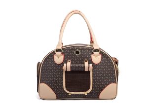 Foldable PU Leather Pet Carrier Bag – Small Dog & Cat Tote