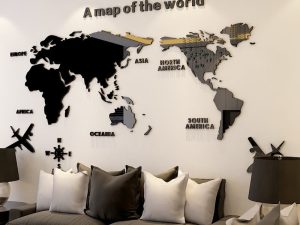 World Map Wall Decals