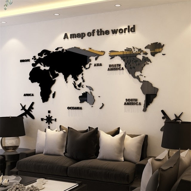 World Map Wall Decals - Image 5