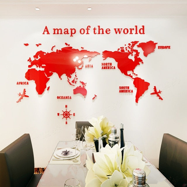 World Map Wall Decals - Image 3