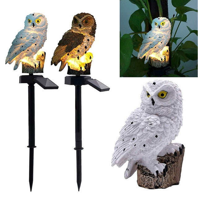 2pcs Garden Owl Solar Powered Led Light - Image 4