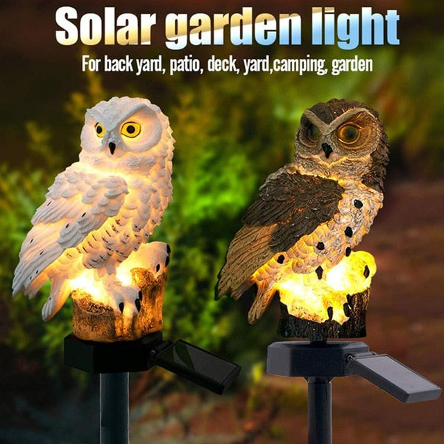 2pcs Garden Owl Solar Powered Led Light - Image 3